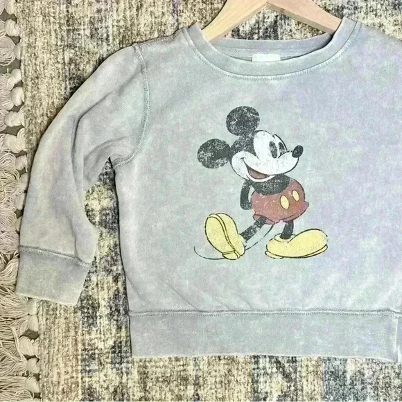 Disney Kids Mickey Mouse Pullover Sweatshirt Size 4 - Picture 7 of 13